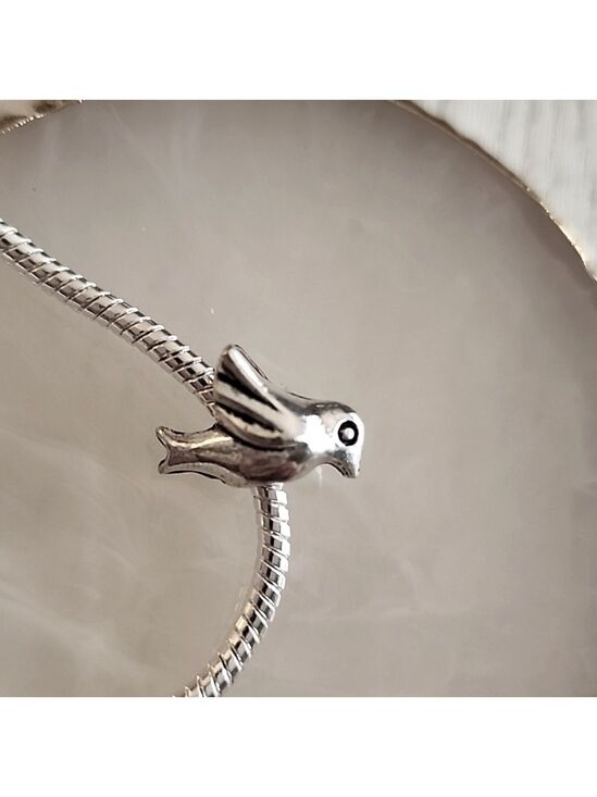 Fashion Jewelry Jewelry - Bird Charm for European Style Bracelets Fits Pandora Systems